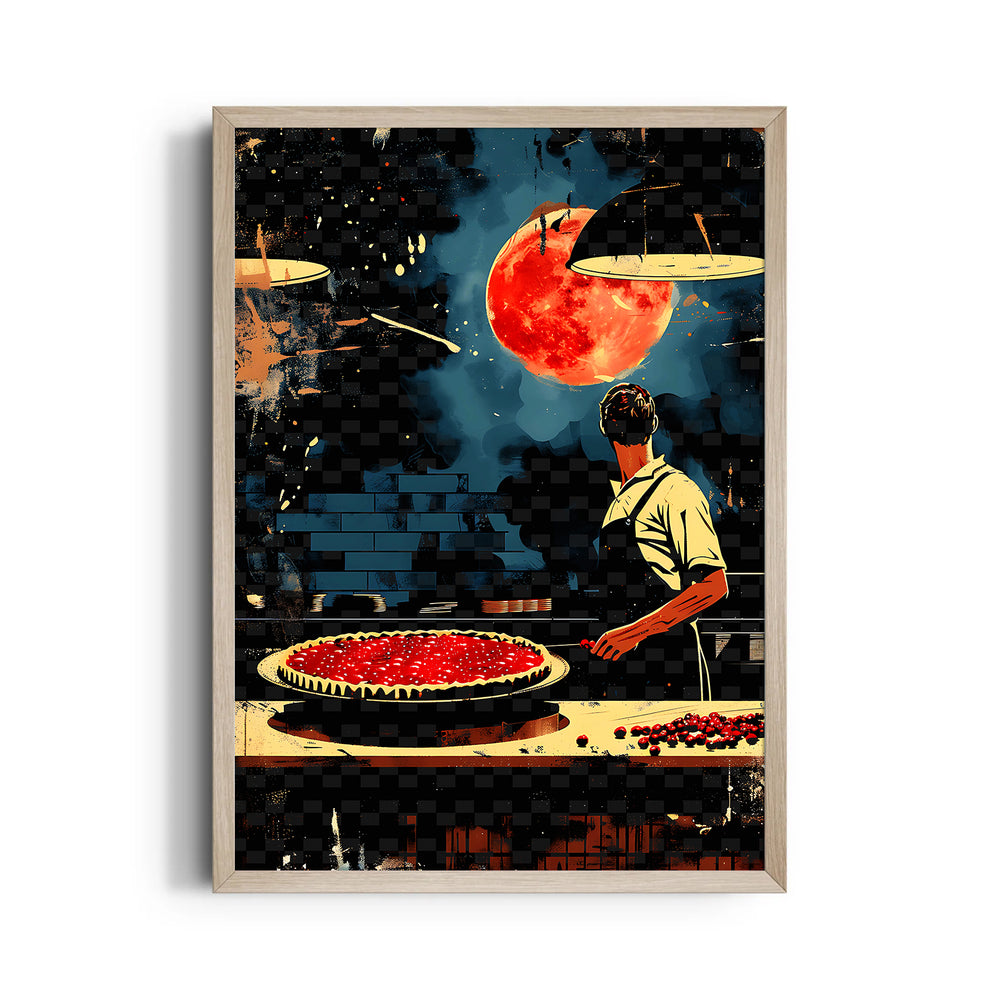 Midnight Cherry Tart - Food & Bar Wall Art