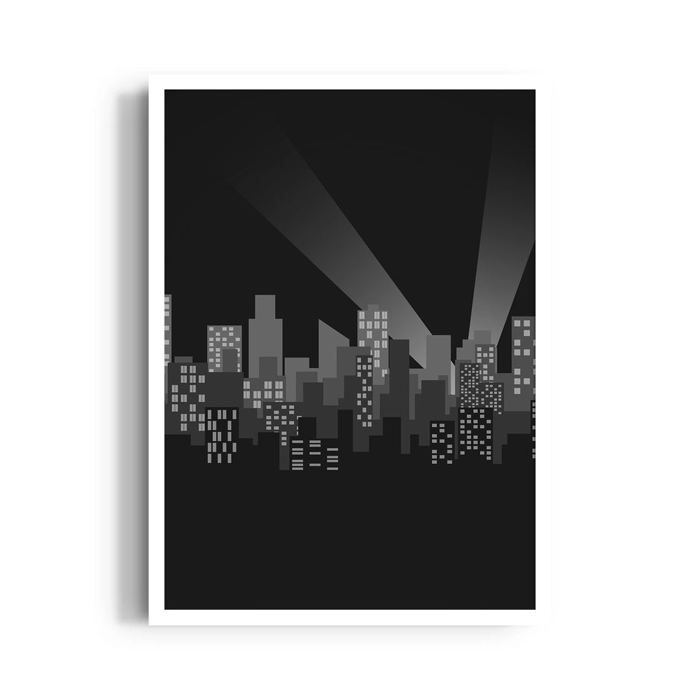 Midnight City Lights - City Wall Art