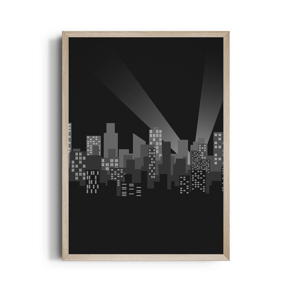 Midnight City Lights - City Wall Art