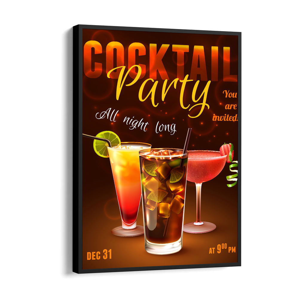 Midnight Cocktail Party - Food & Bar Wall Art - Pillow Fights