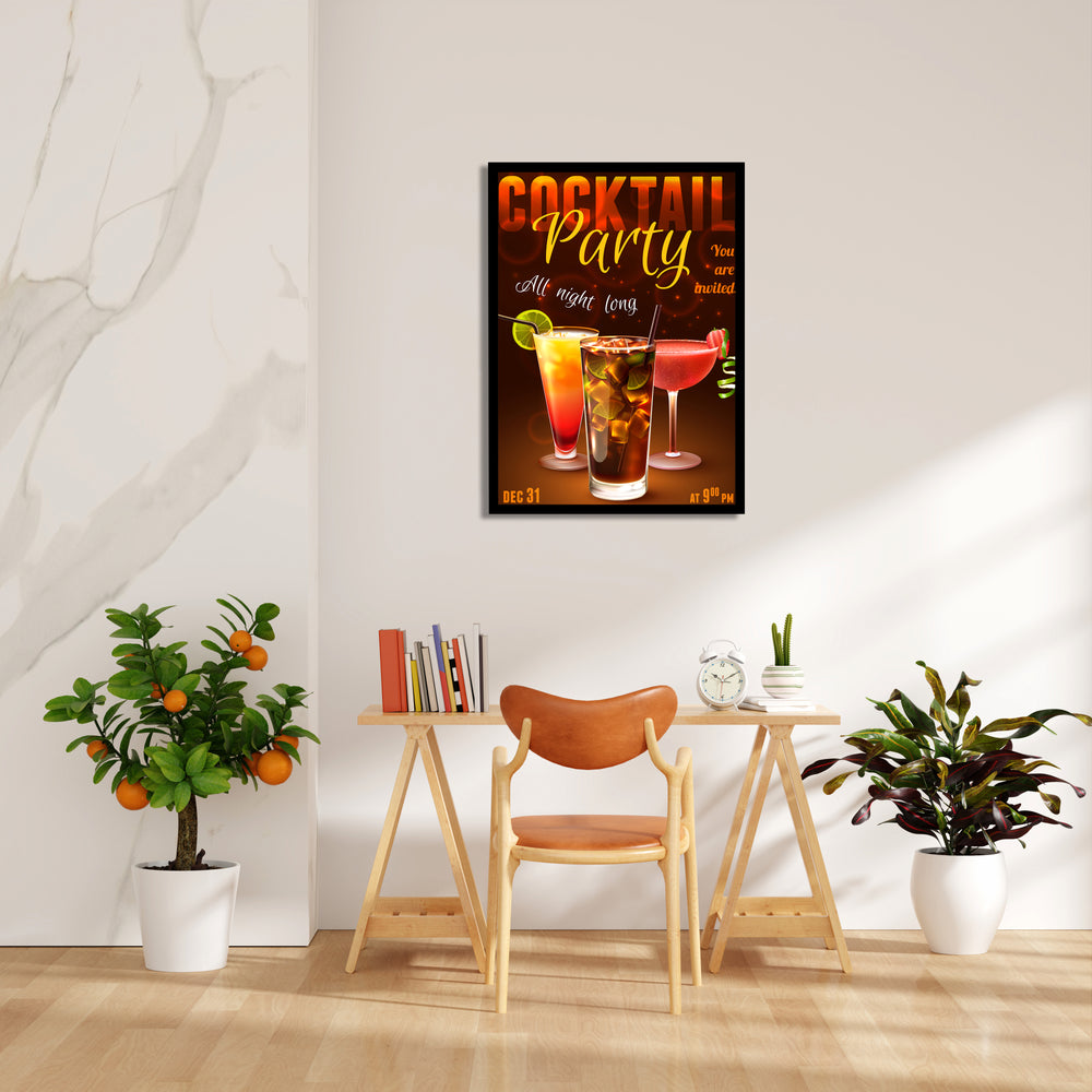 Midnight Cocktail Party - Food & Bar Wall Art - Pillow Fights