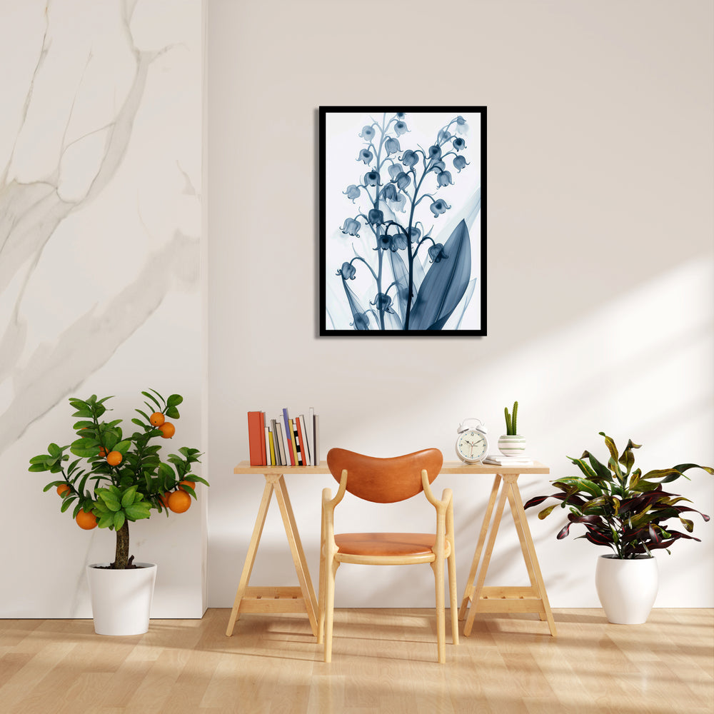 Midnight Lily of the Valley - Botanical Wall Art - Pillow Fights