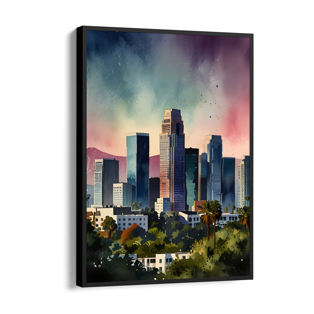 Modern Downtown Skyline ??? Artistic Cityscape Wall Art - Pillow Fights