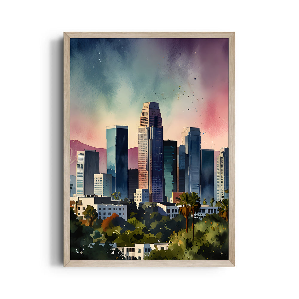 Modern Downtown Skyline ??? Artistic Cityscape Wall Art - Pillow Fights