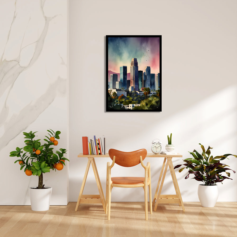 Modern Downtown Skyline ??? Artistic Cityscape Wall Art - Pillow Fights
