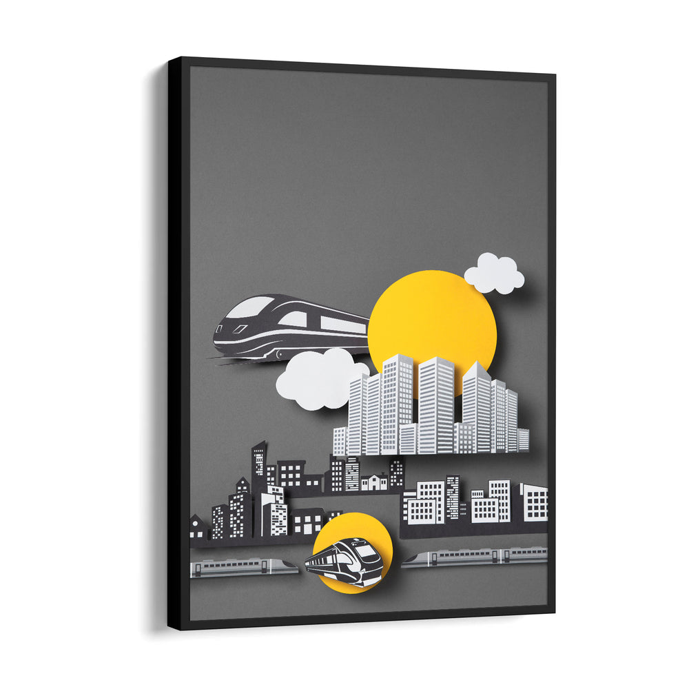 Modern Metro City Layers - City Wall Art