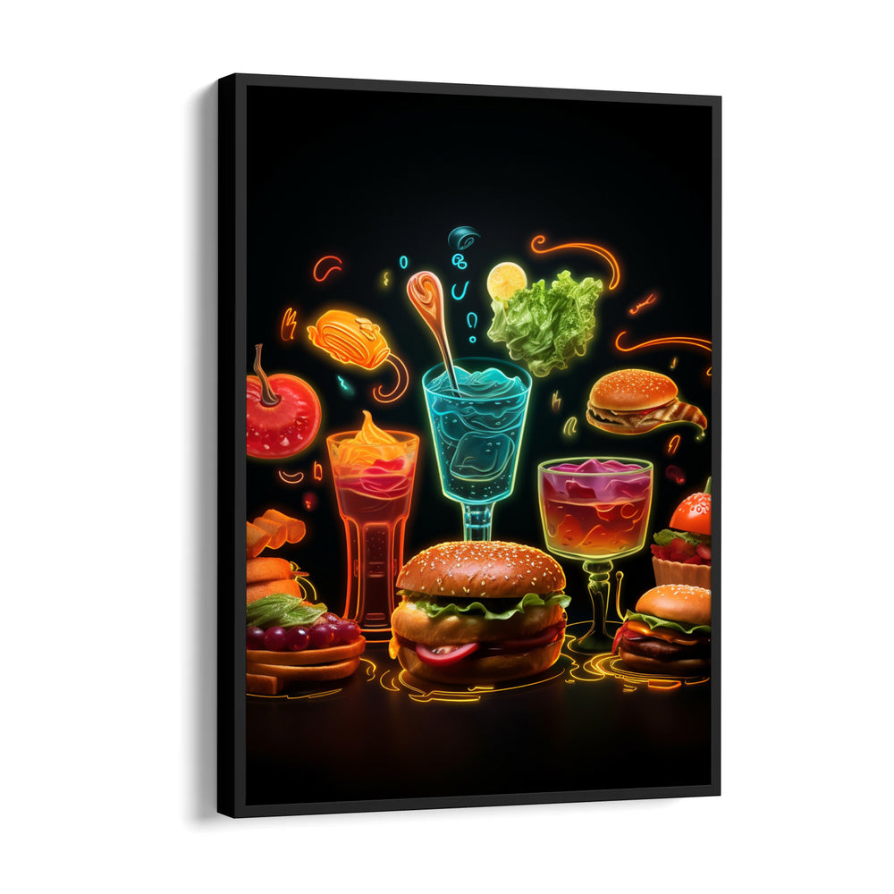 Neon Street Bites – Modern Food & Bar Wall Art