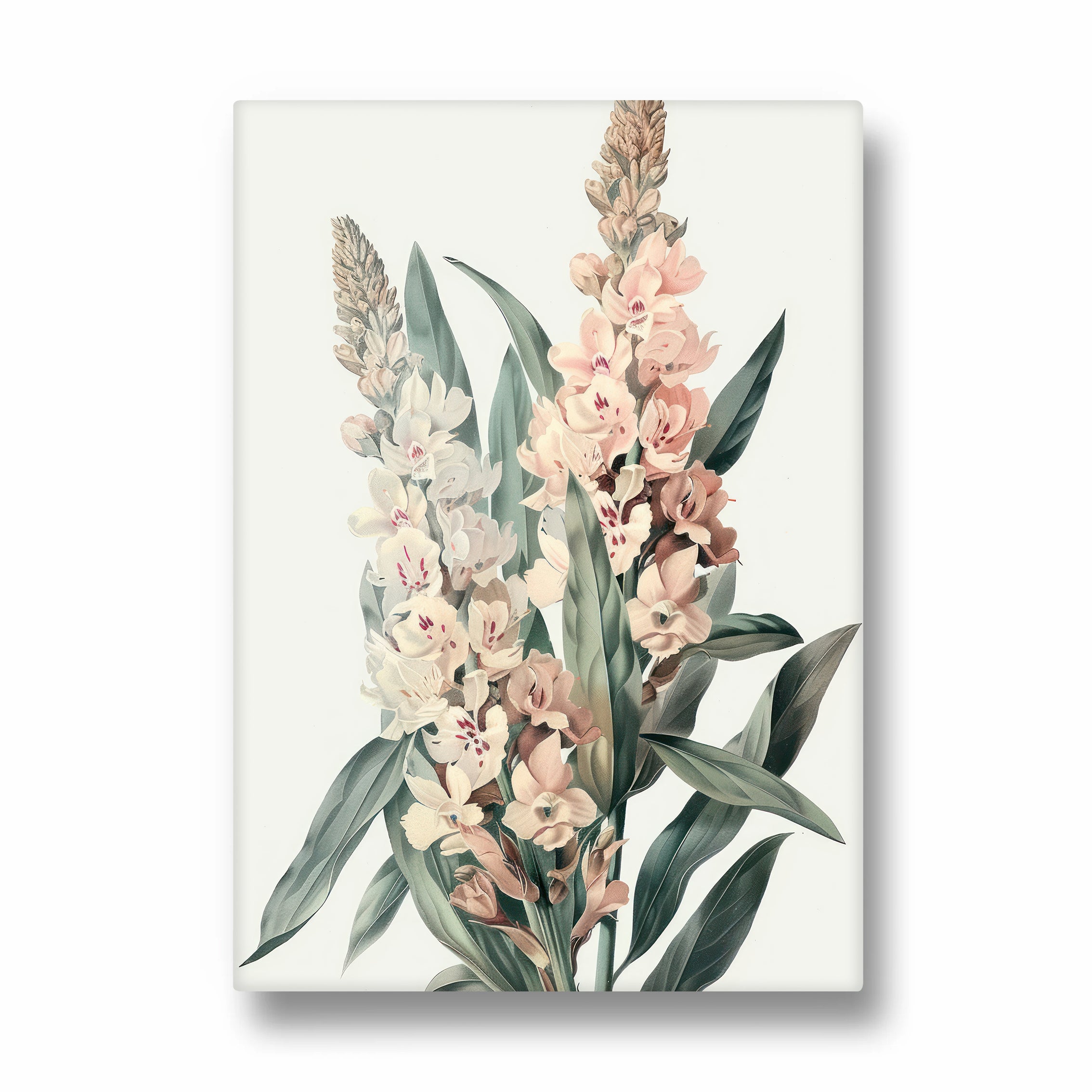 Orchid Meadow Elegance - Botanical Wall Art