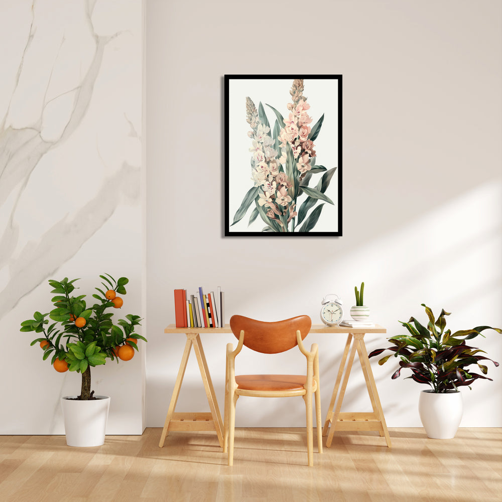 Orchid Meadow Elegance - Botanical Wall Art