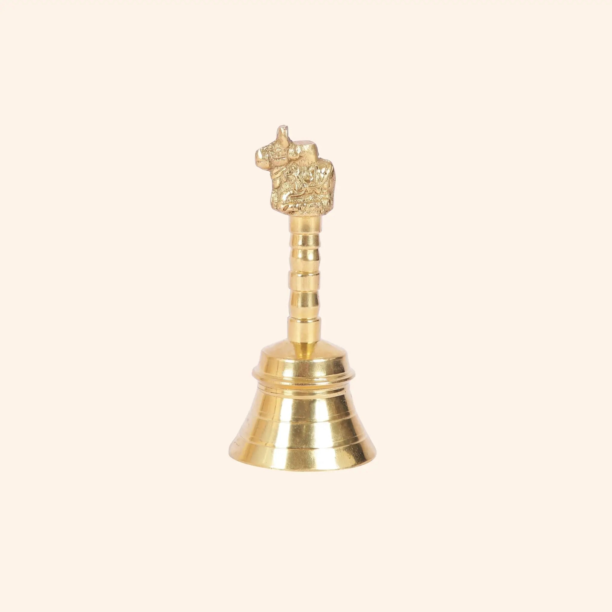 Traditional Brass Nandi Puja Bell (Ghanti) | Available in 3 Sizes