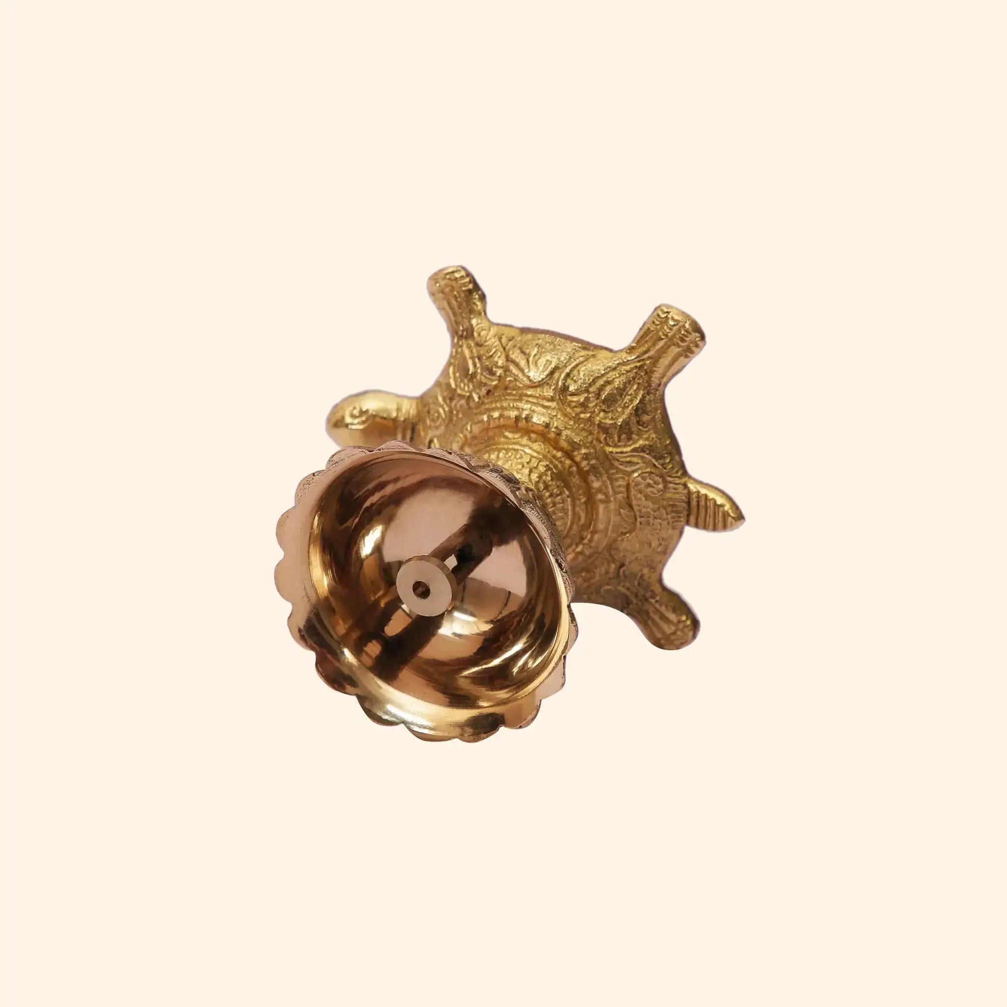 Auspicious Brass Tortoise Diya (Kachua Deepak) | For Vastu & Diwali Puja