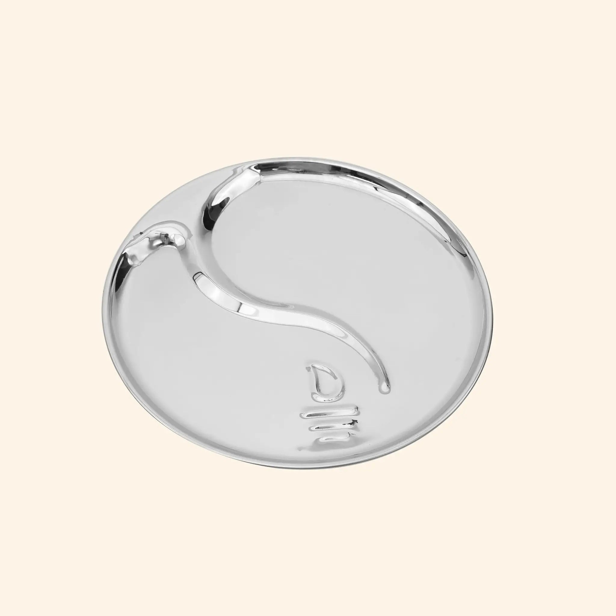 Complete 5-Piece Steel & Brass Puja Thali Set