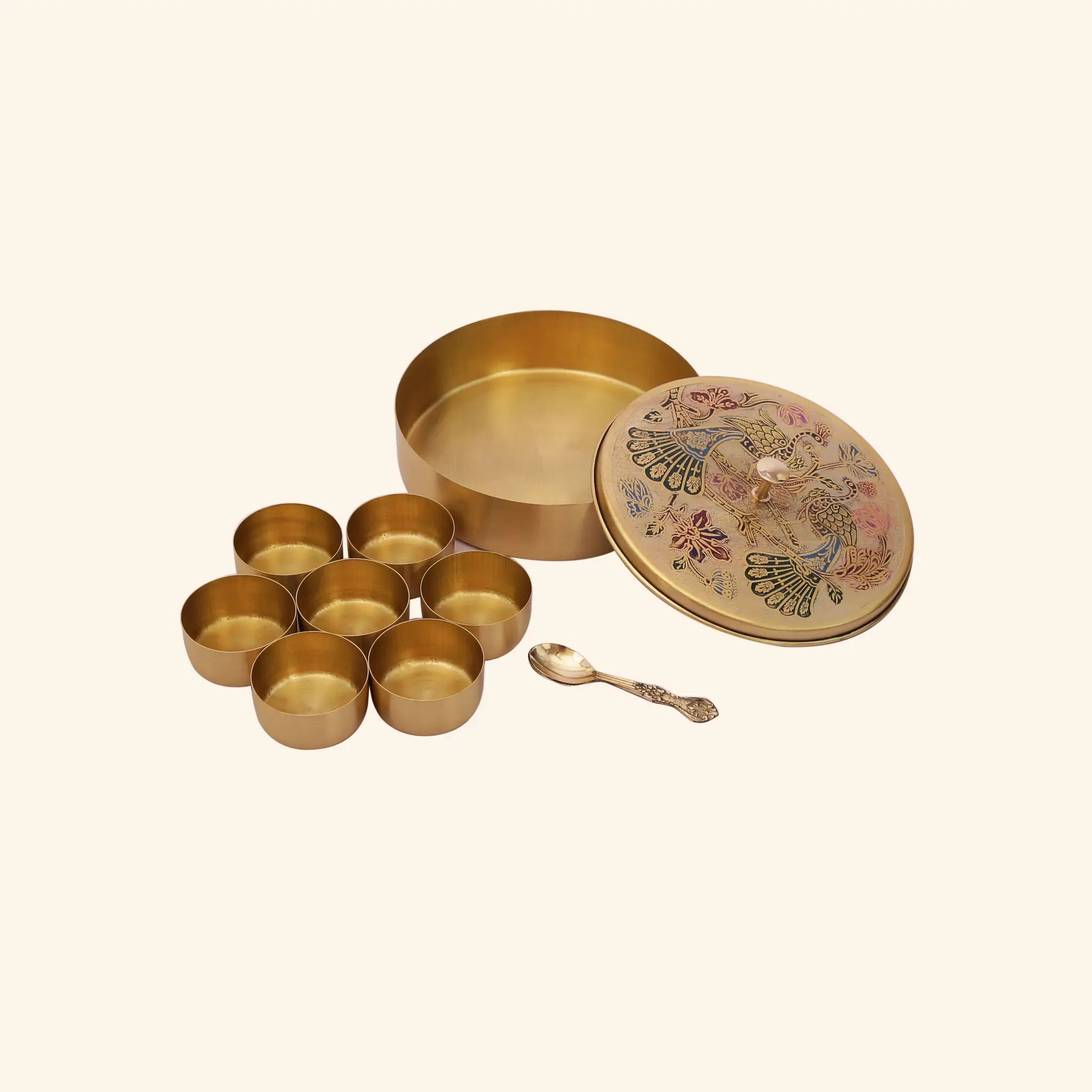 Exquisite Brass Peacock (Mor) Masala