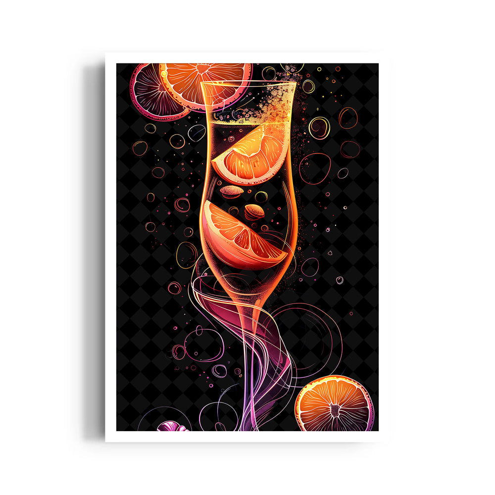 Radiant Citrus Spritz - Food & Bar Wall Art