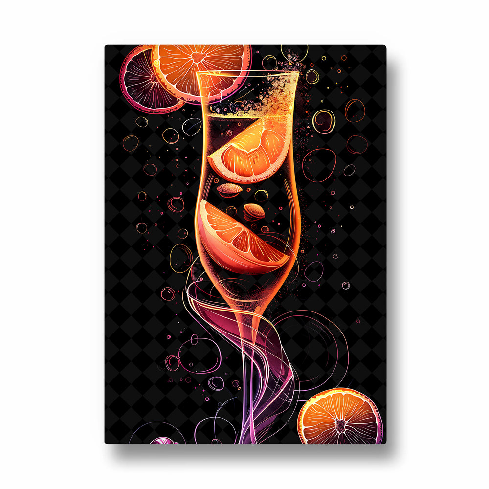Radiant Citrus Spritz - Food & Bar Wall Art
