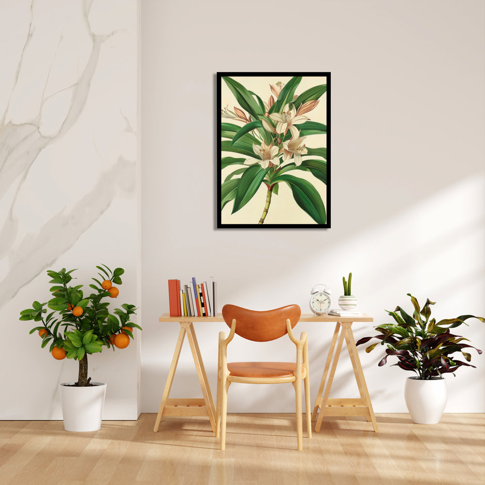 Saffron Lily Bloom - Botanical Wall Art - Pillow Fights