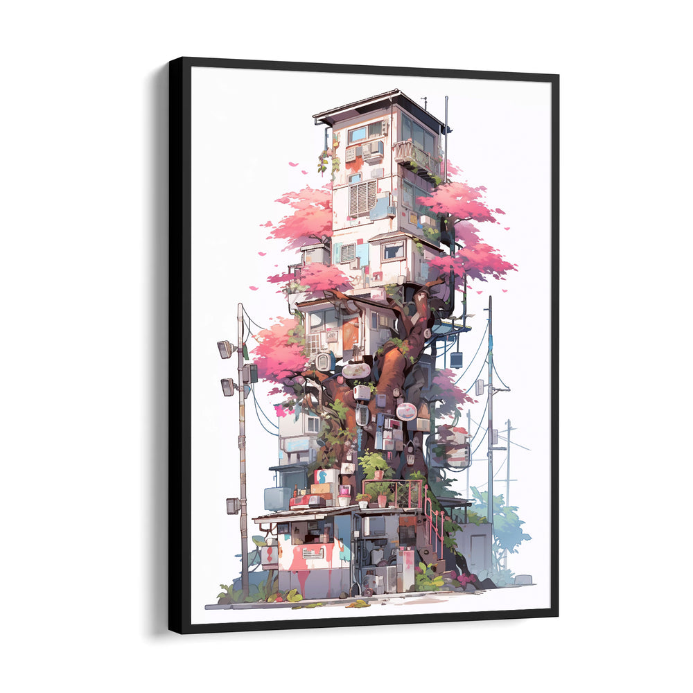 Sakura Urban Treehouse - City Wall Art