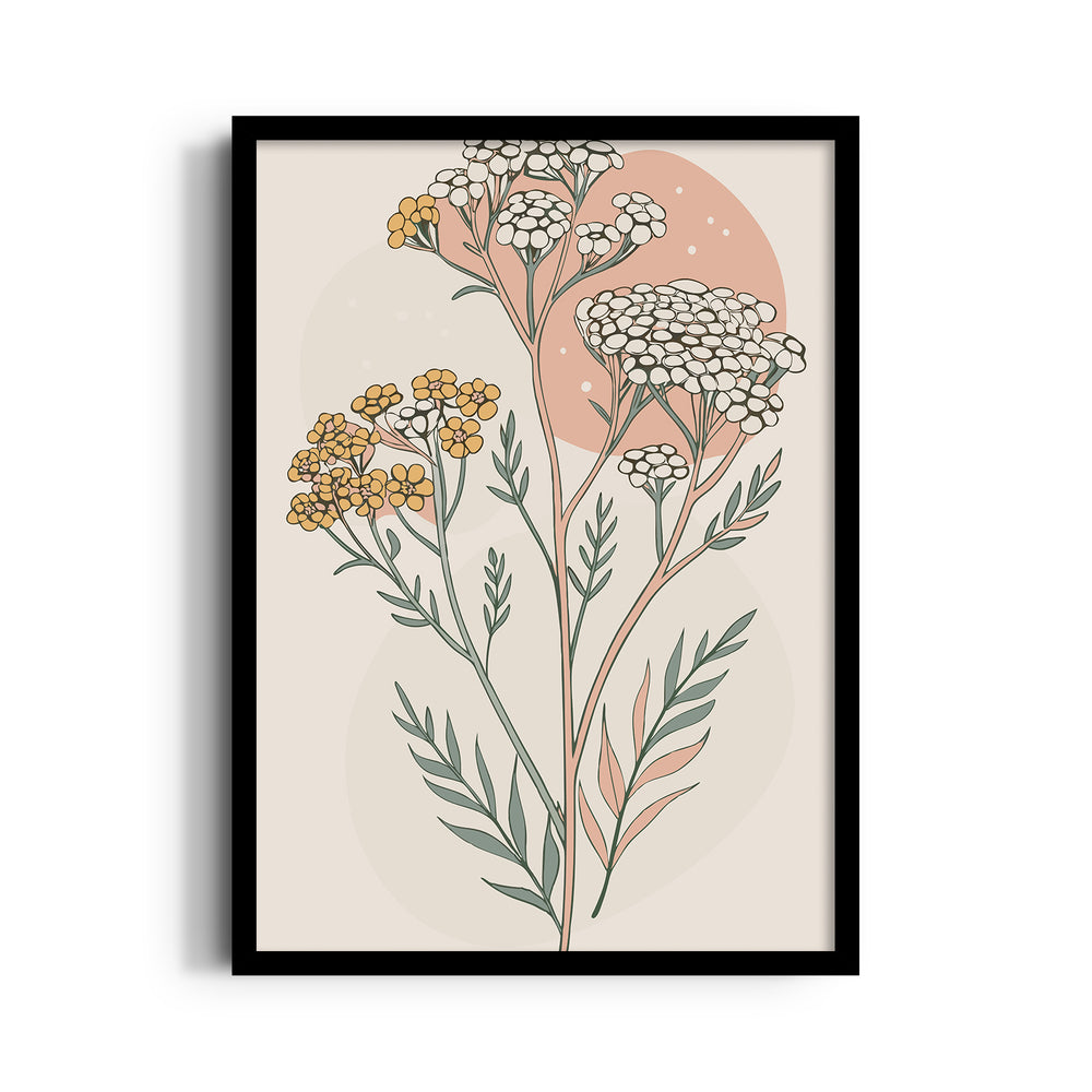 Sienna Dusk Yarrow - Botanical Wall Art