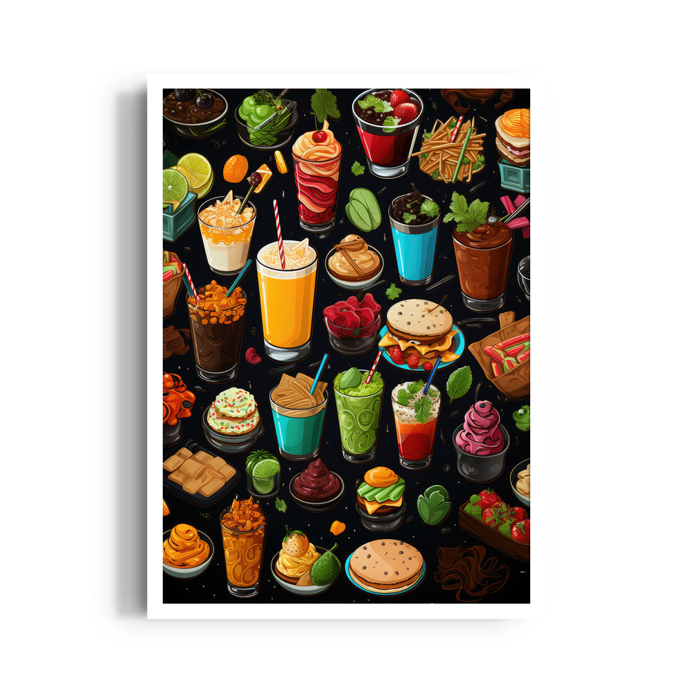 Street Snacks & Sips – Food & Bar Wall Art