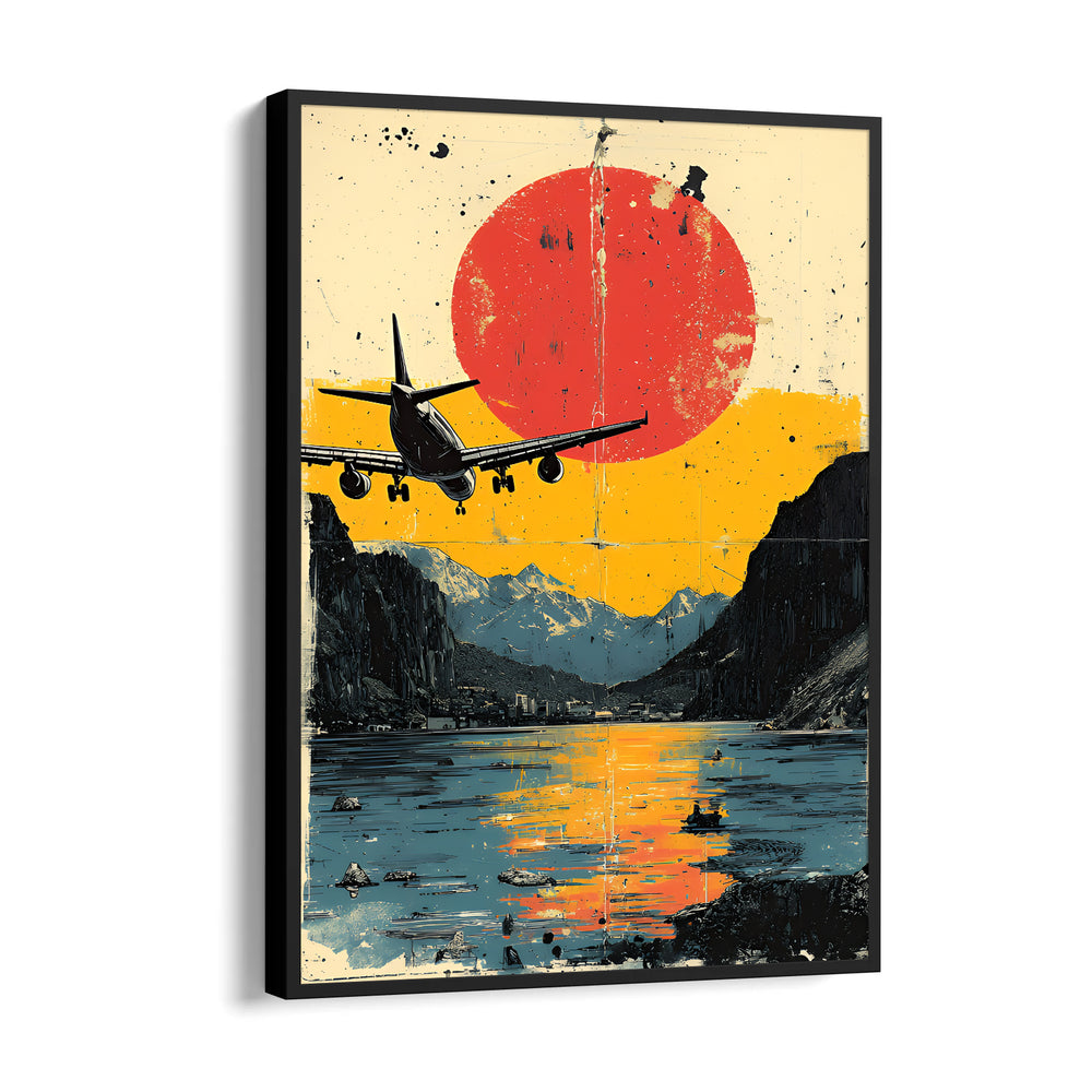Sunset Horizon Flight - Travel Wall Art