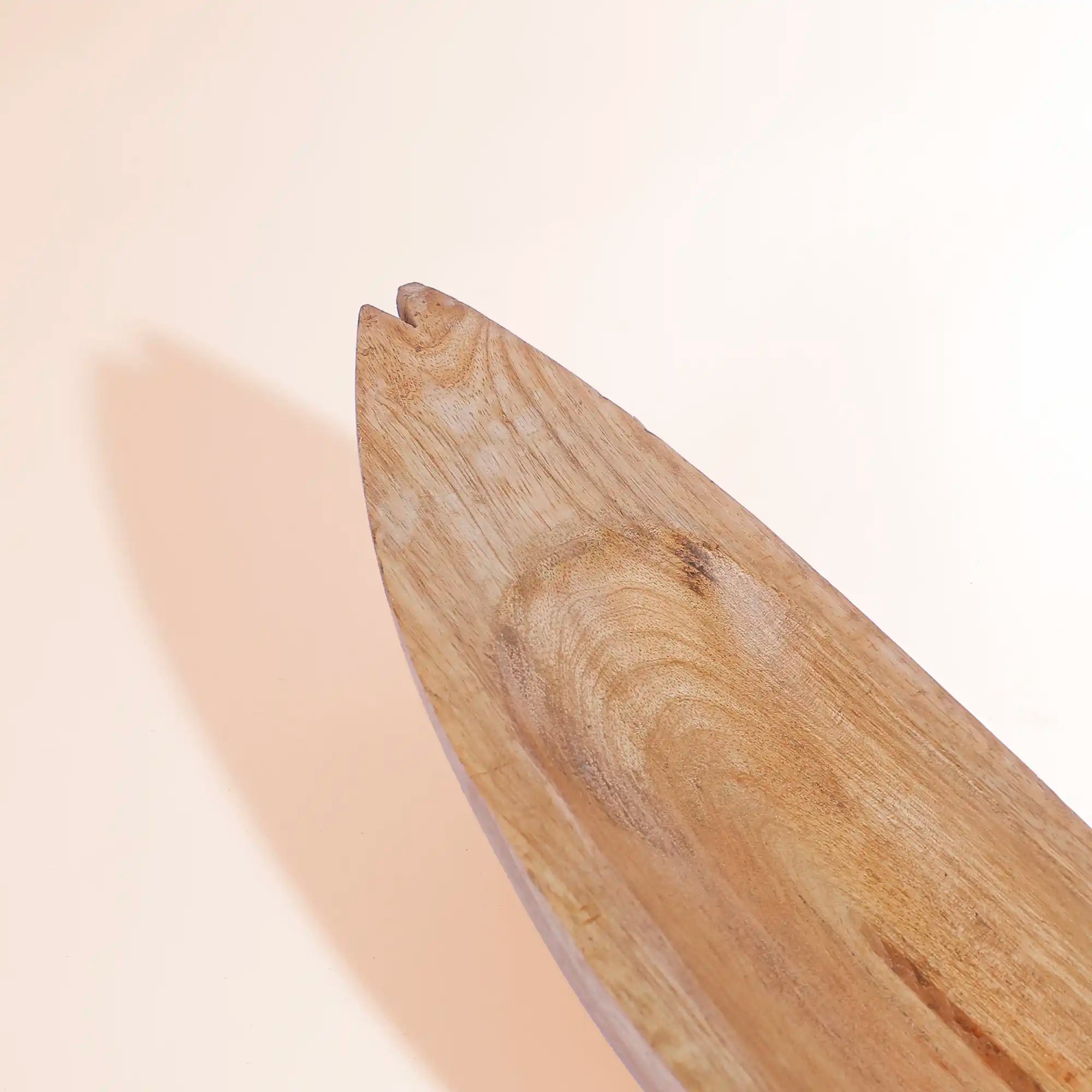 Artistic Hand-Carved Mango Wood Fish Platter | For Appetizers & Coastal Decor