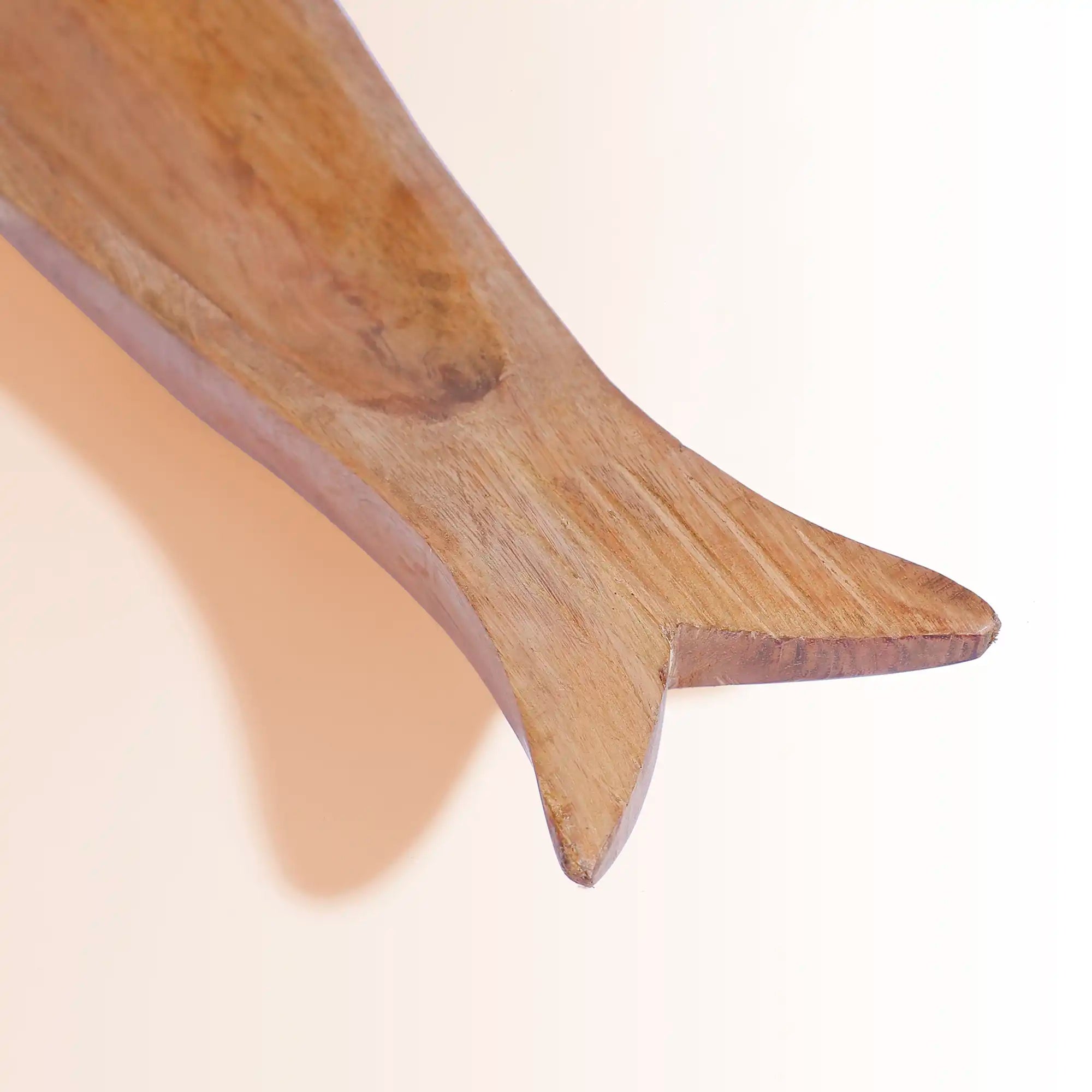 Artistic Hand-Carved Mango Wood Fish Platter | For Appetizers & Coastal Decor