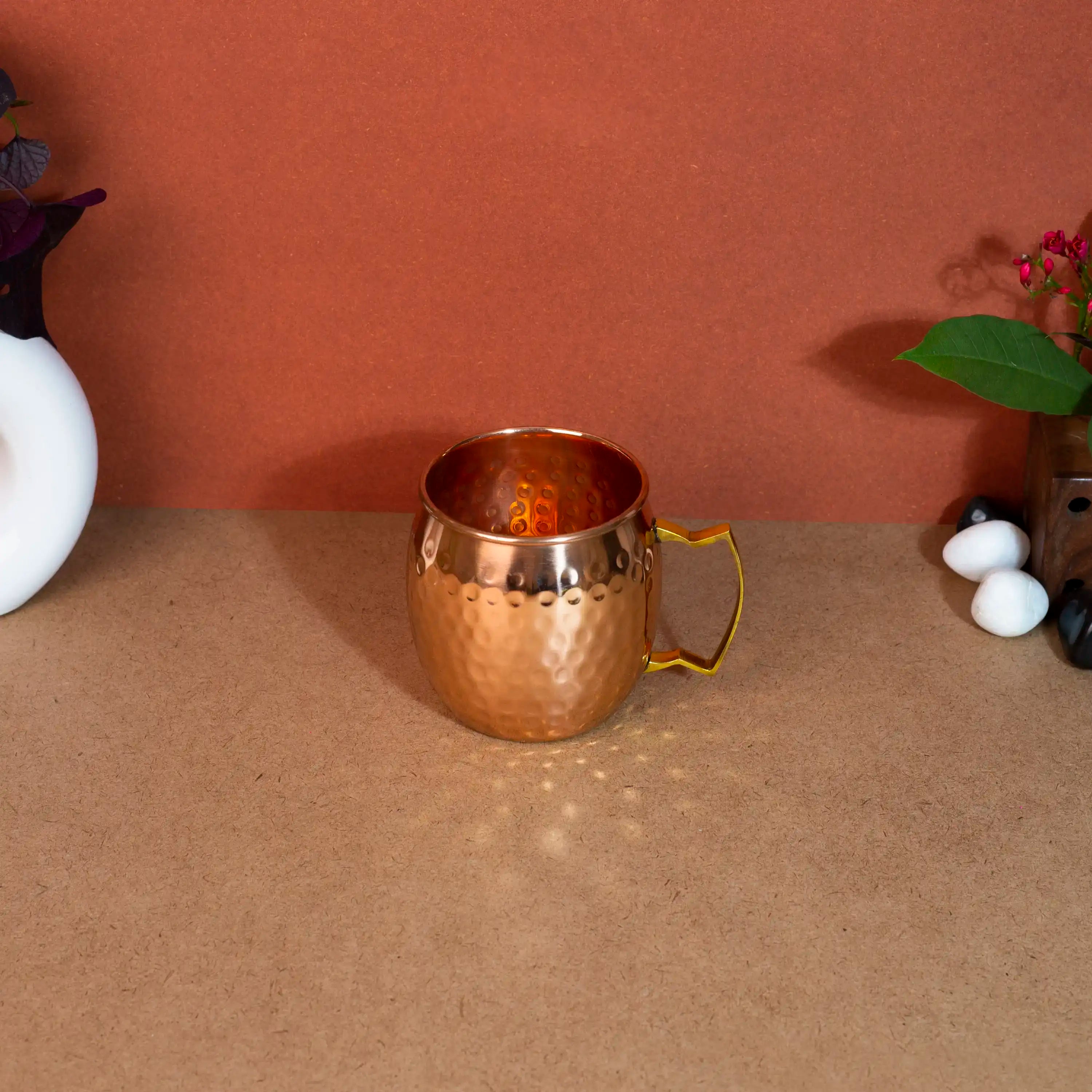 Classic Hammered Copper Moscow Mule Mug