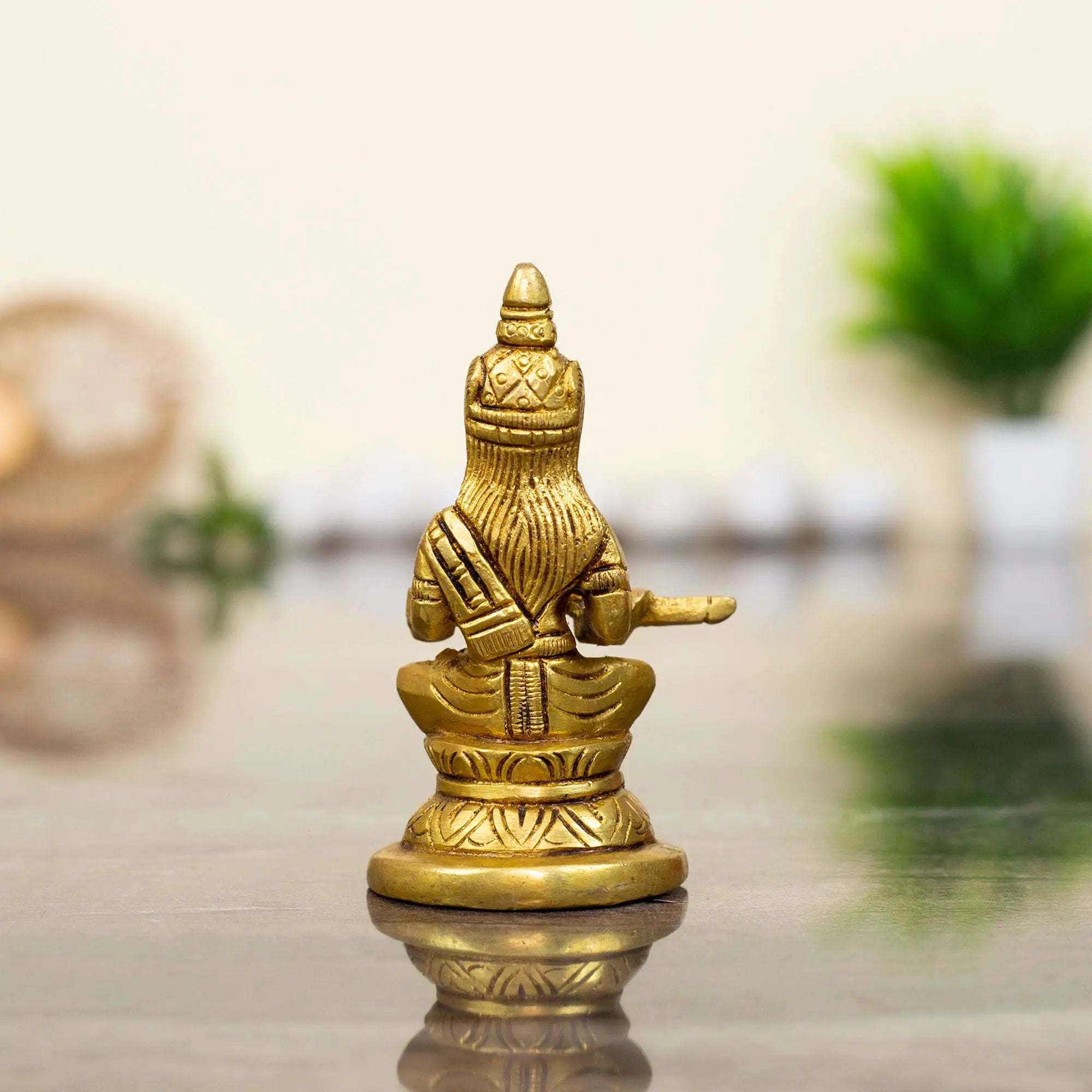 Artistic Brass Saraswati with Veena