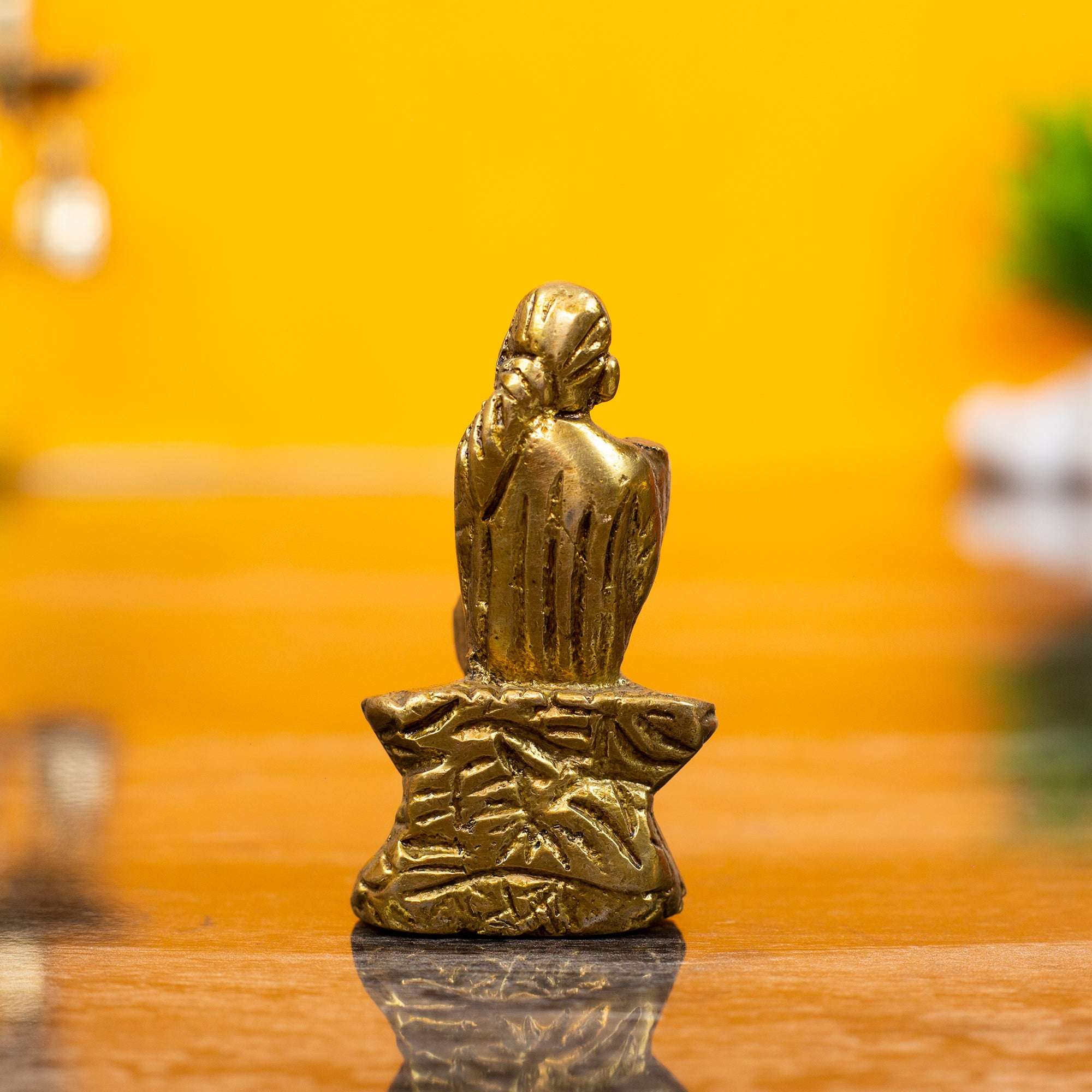 Solid Heavyweight Brass Sai Baba Idol | For Peace