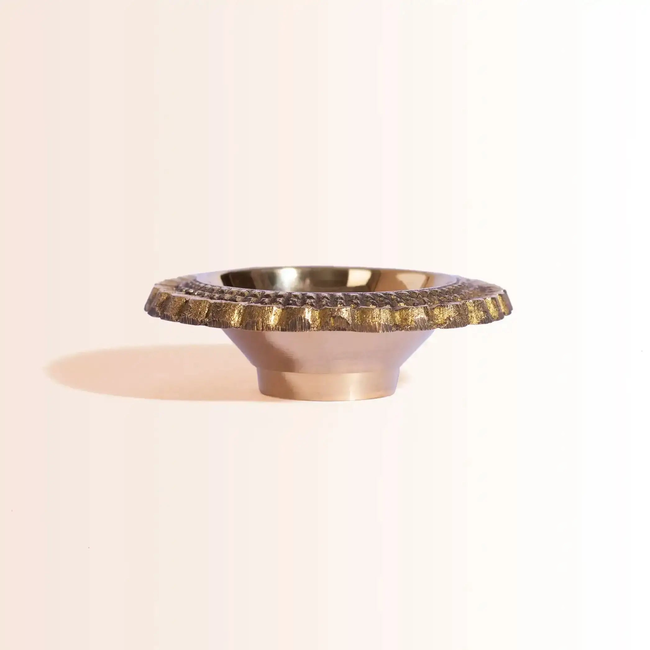 Set of 6 Heavyweight Brass Diyas in Gift Box | For Diwali Decoration & Puja