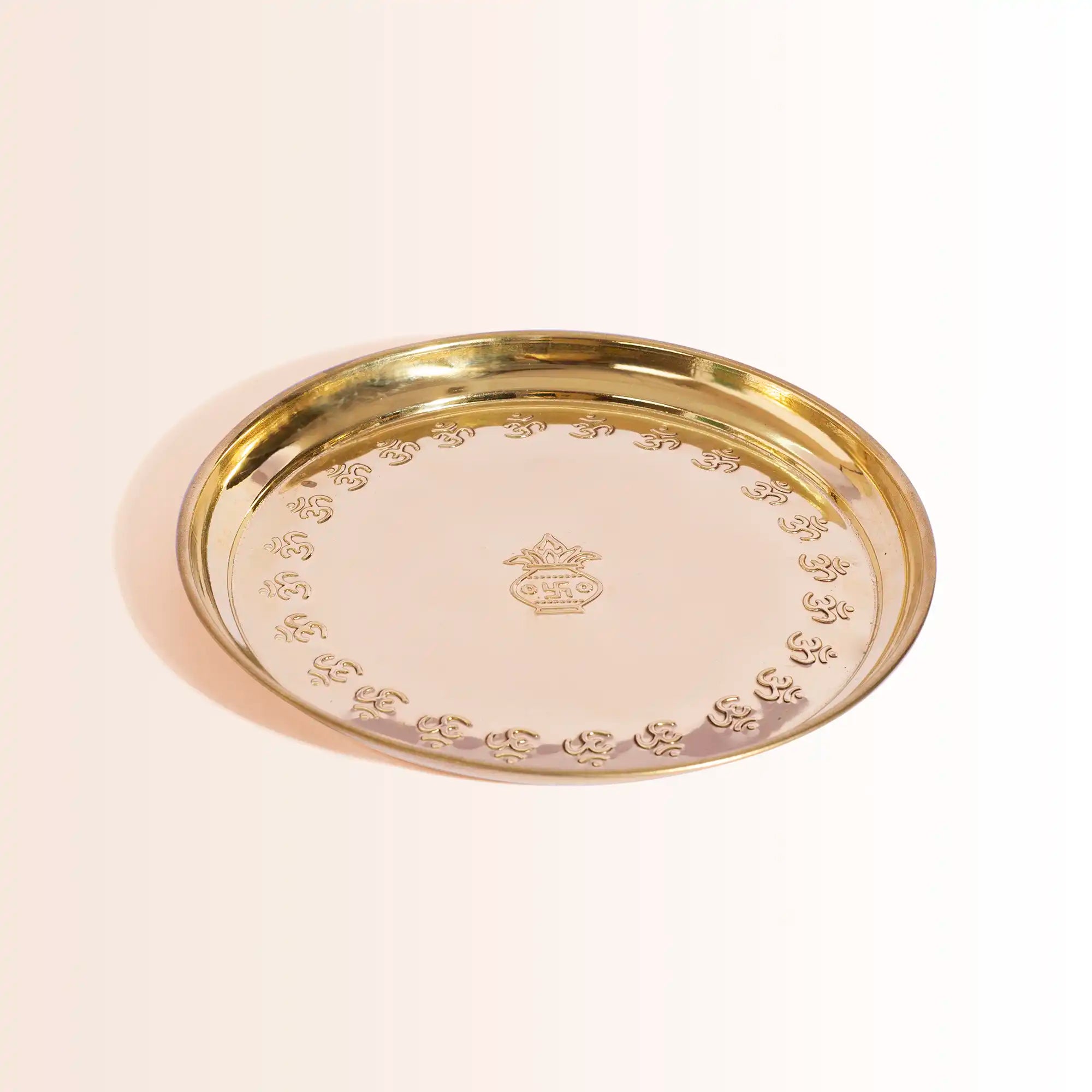 Saarvi Complete Brass Puja Thali Set | For Diwali & Festive Rituals