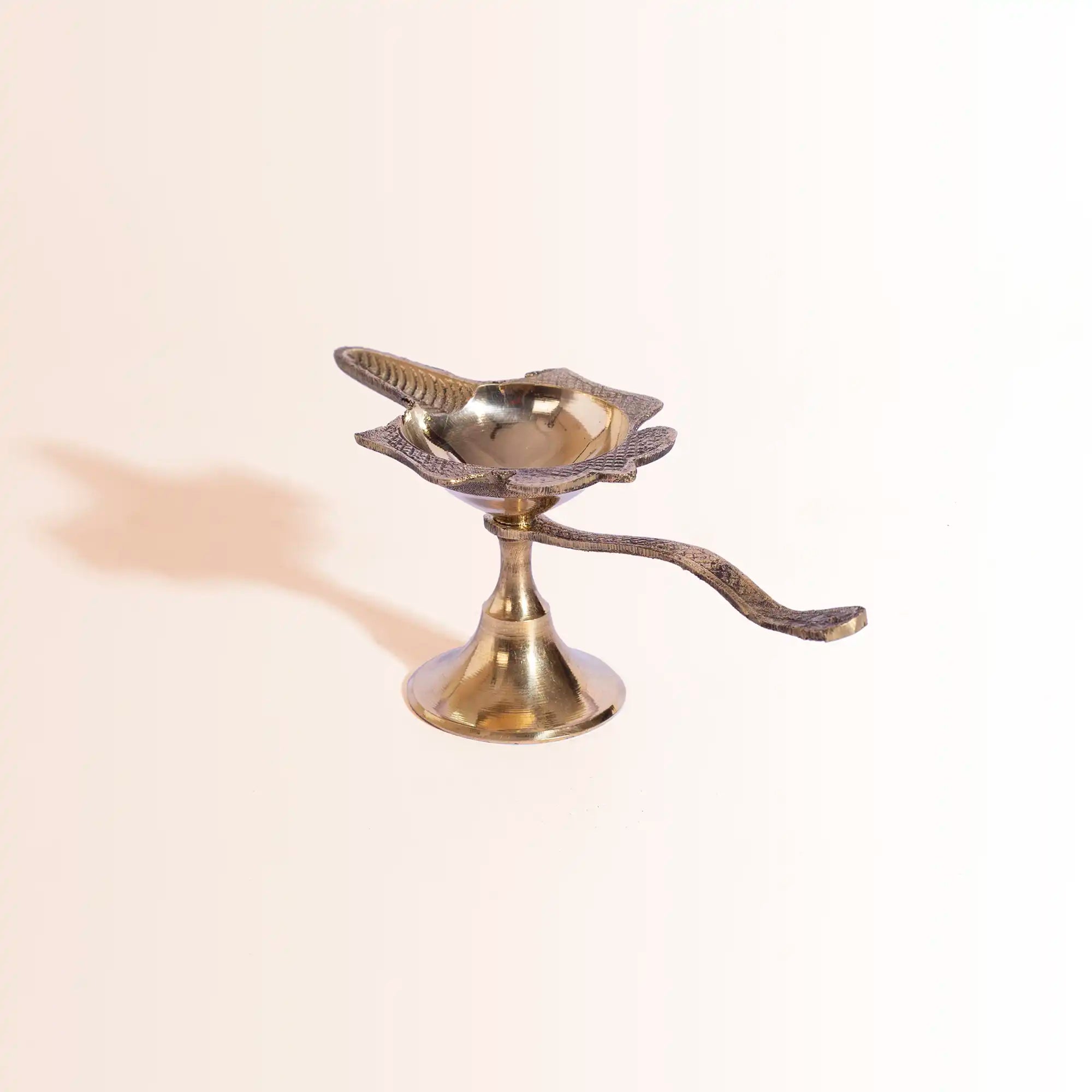 Symbolic Brass Shankha (Conch) Diya | "Mahabharat Aarti" for Diwali & Puja