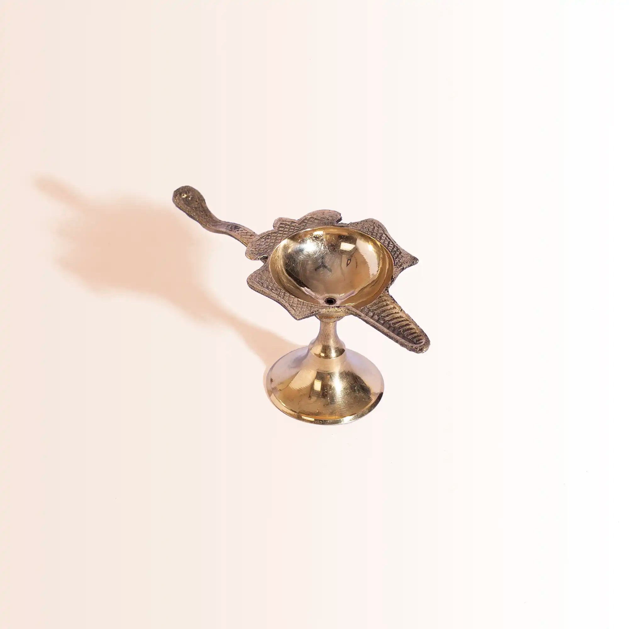 Symbolic Brass Shankha (Conch) Diya | "Mahabharat Aarti" for Diwali & Puja