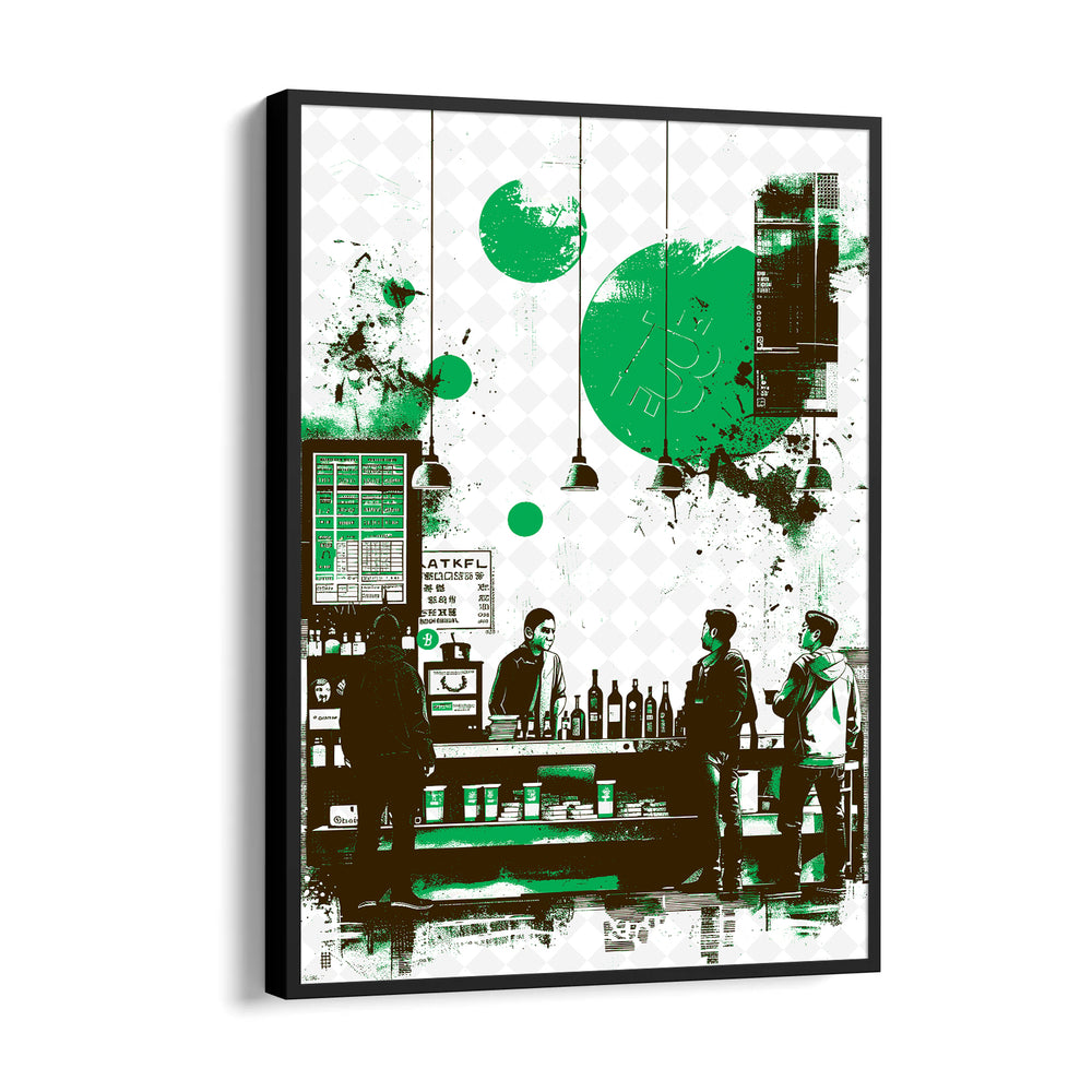 Urban Coffee Exchange - Food & Bar Wall Art - Pillow Fights