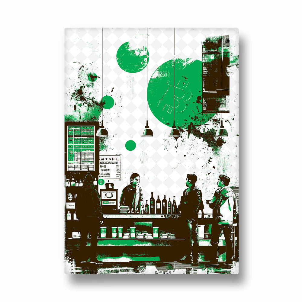 Urban Coffee Exchange - Food & Bar Wall Art - Pillow Fights