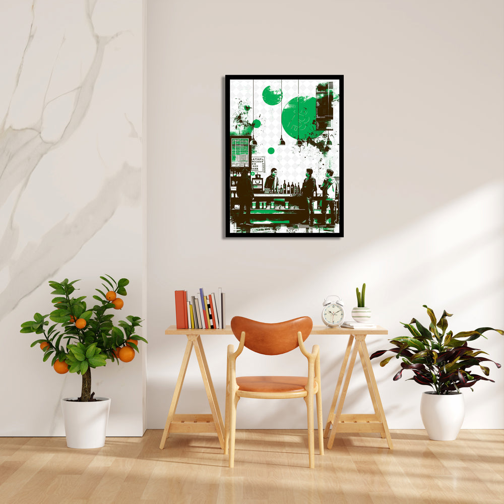 Urban Coffee Exchange - Food & Bar Wall Art - Pillow Fights