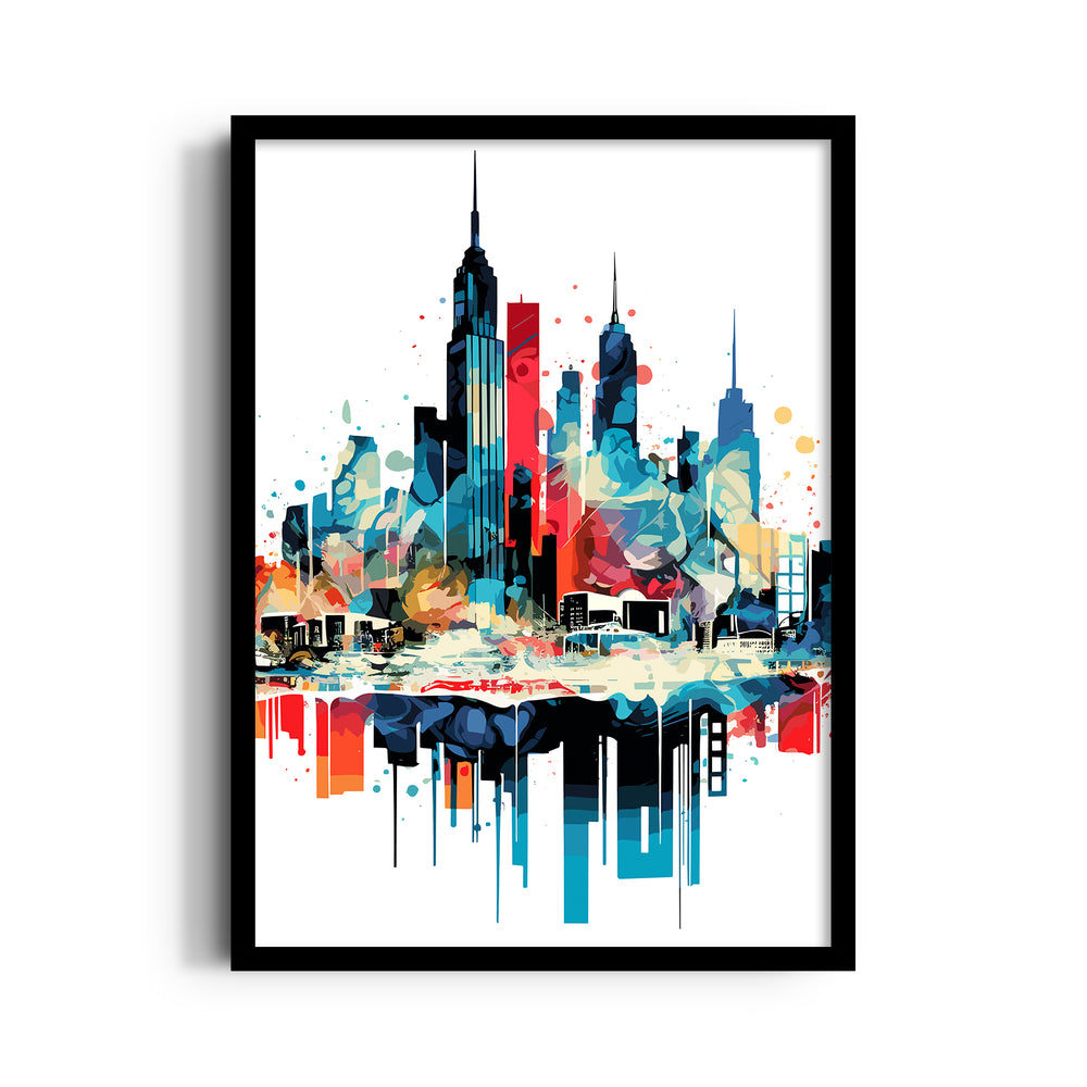 Vivid Metropolis Dream - City Wall Art