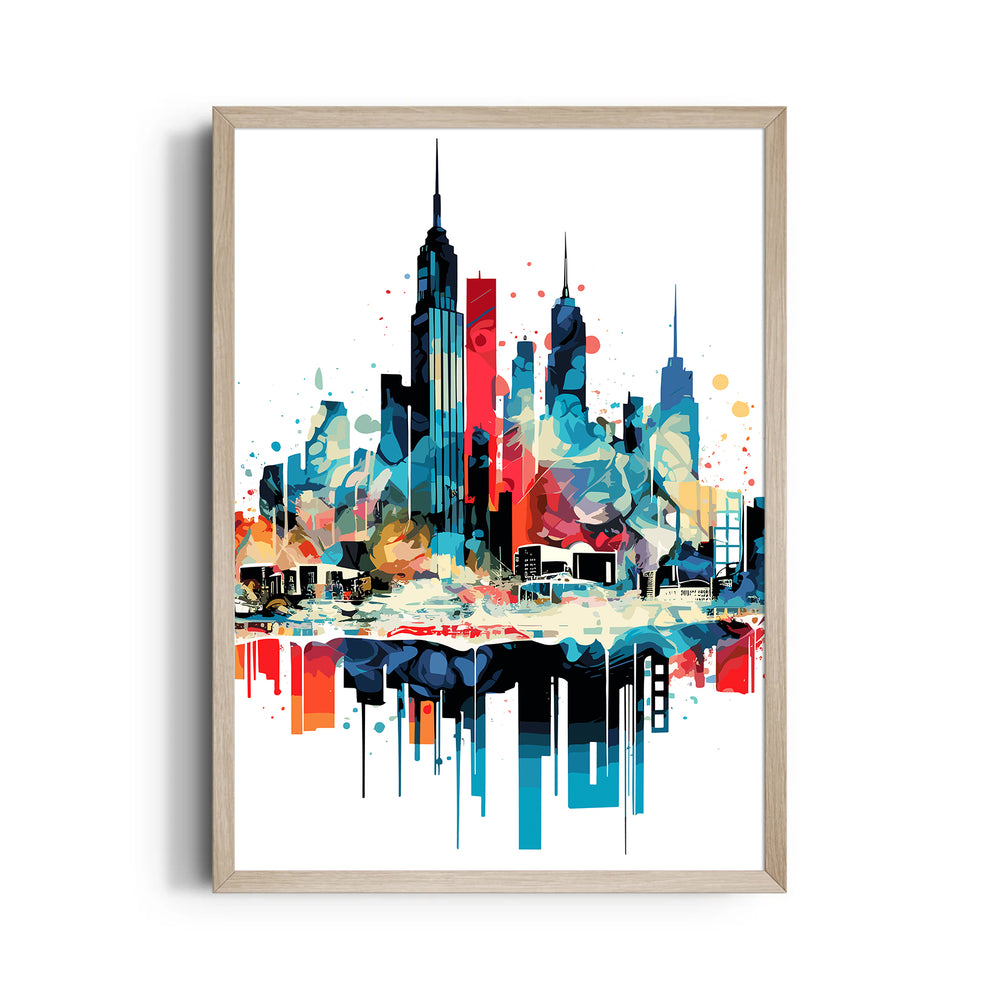 Vivid Metropolis Dream - City Wall Art