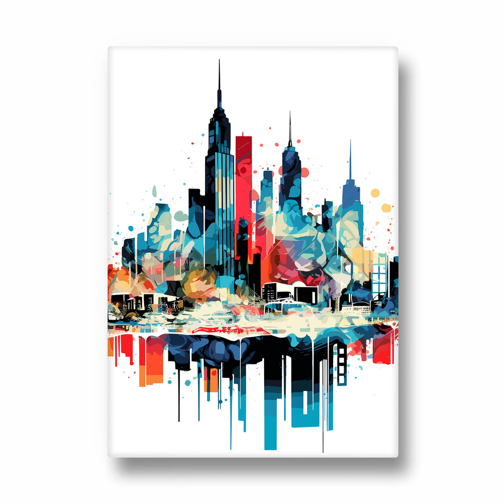 Vivid Metropolis Dream - City Wall Art