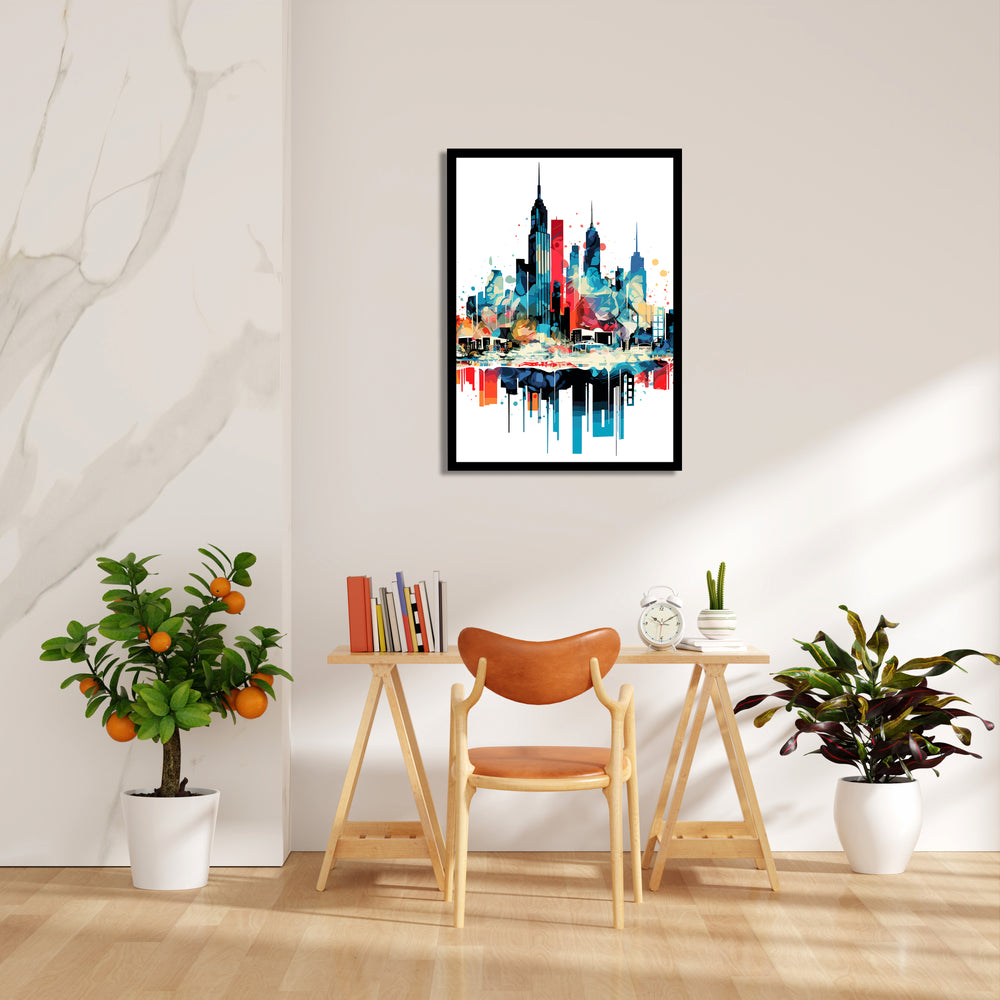 Vivid Metropolis Dream - City Wall Art