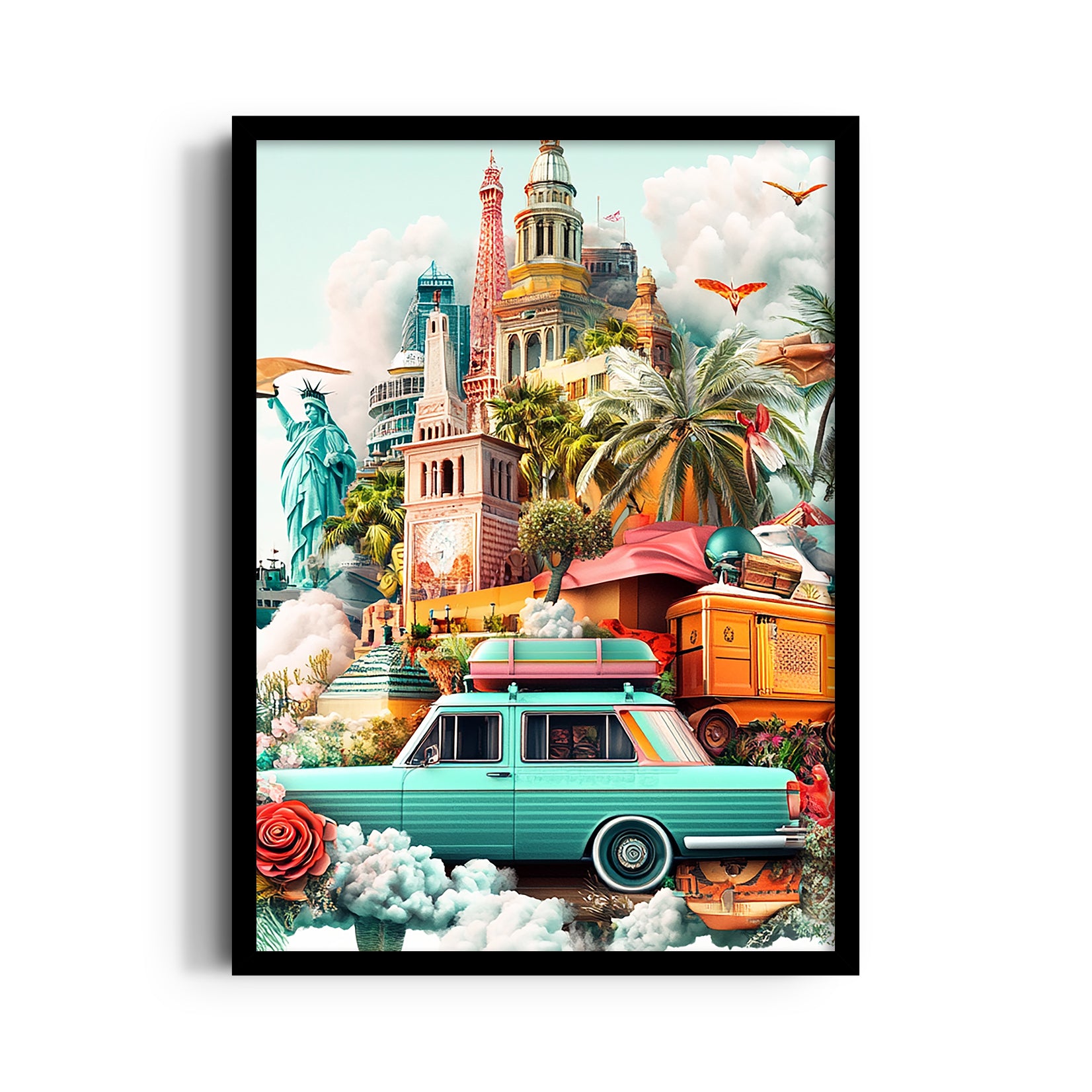 World Explorer Road Trip - Travel Wall Art