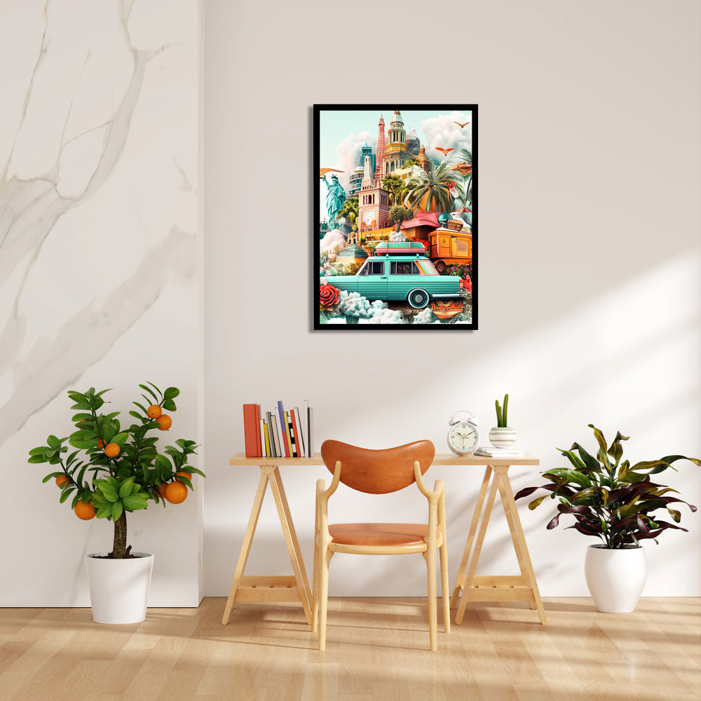 World Explorer Road Trip - Travel Wall Art