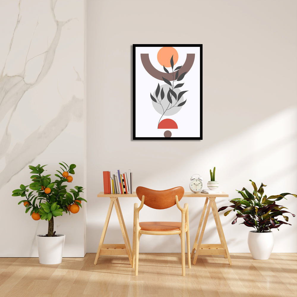 Boho Celestial Botanical Geometry - Boho Modern Wall Art