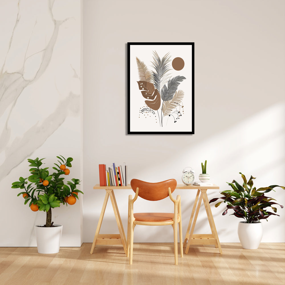 Boho Tropical Botanical Arrangement – Boho Modern Wall Art