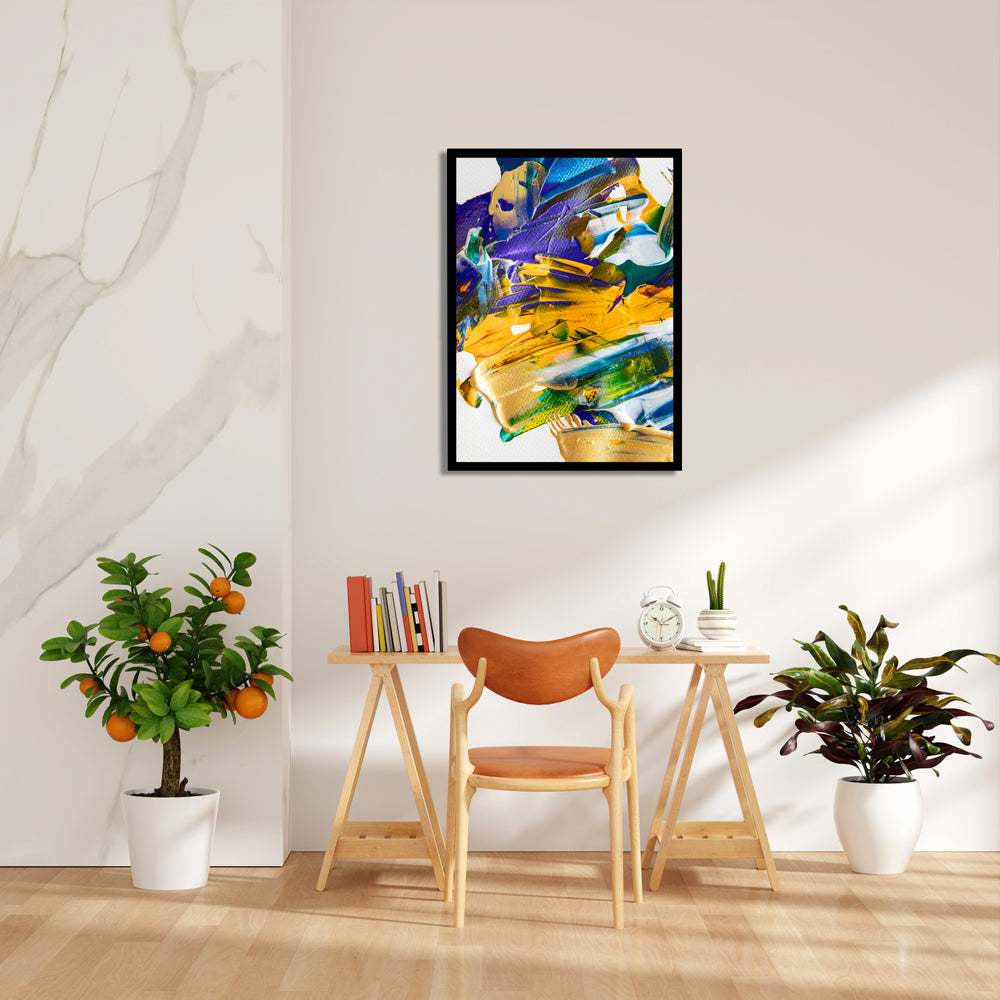 Prismatic Impasto Symphony - Abstract Modern Art