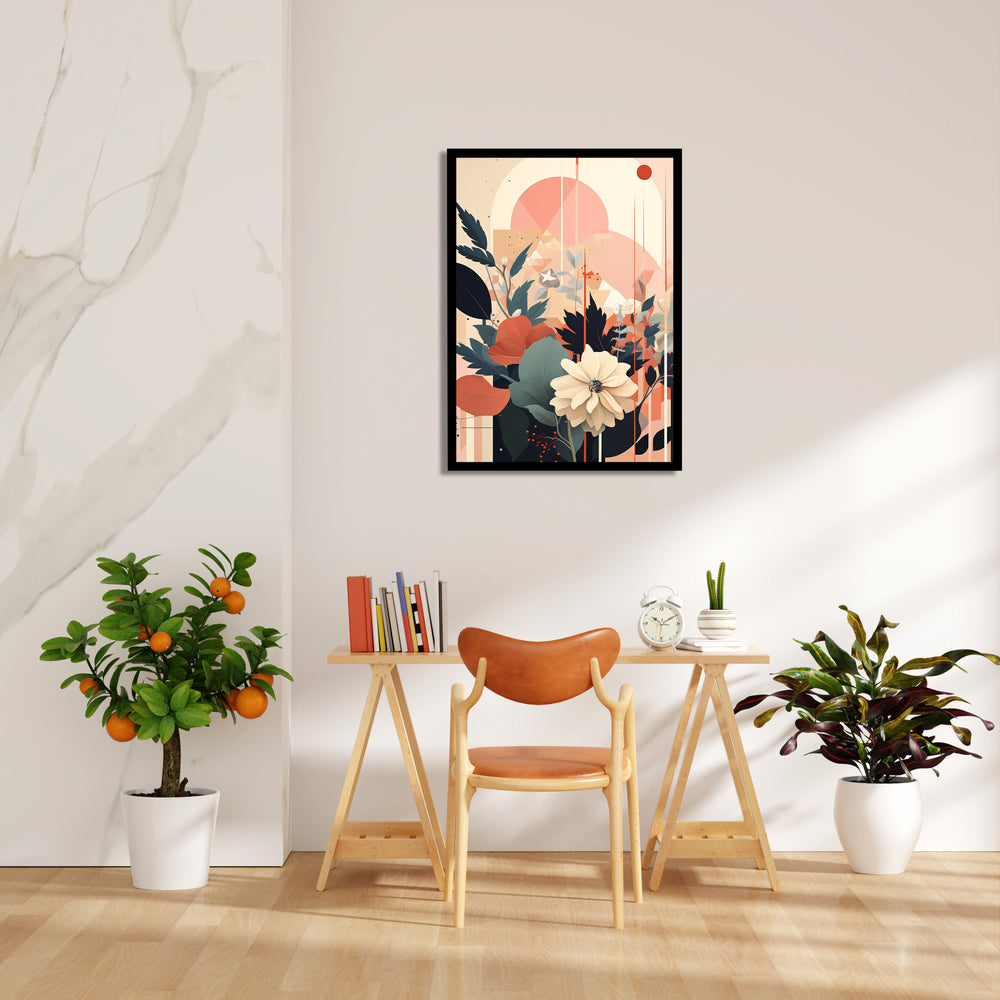 Blush Garden Radiance - Abstract Modern Art