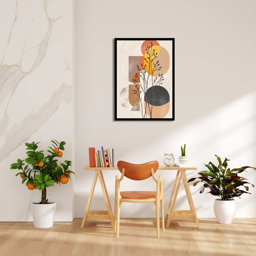 Amber Silence Botanica - Abstract Modern Art