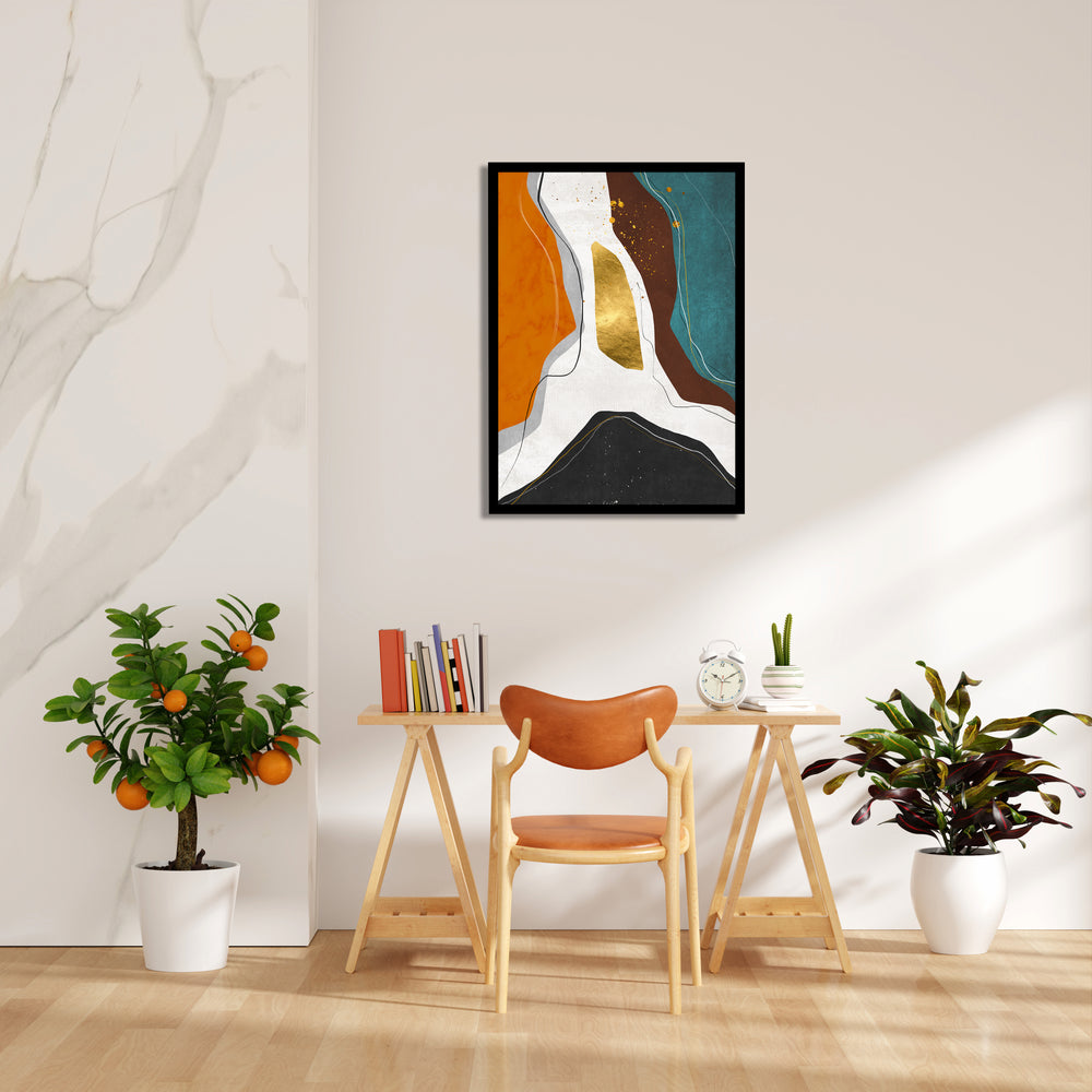 Gilded Rift Passage - Abstract Modern Art