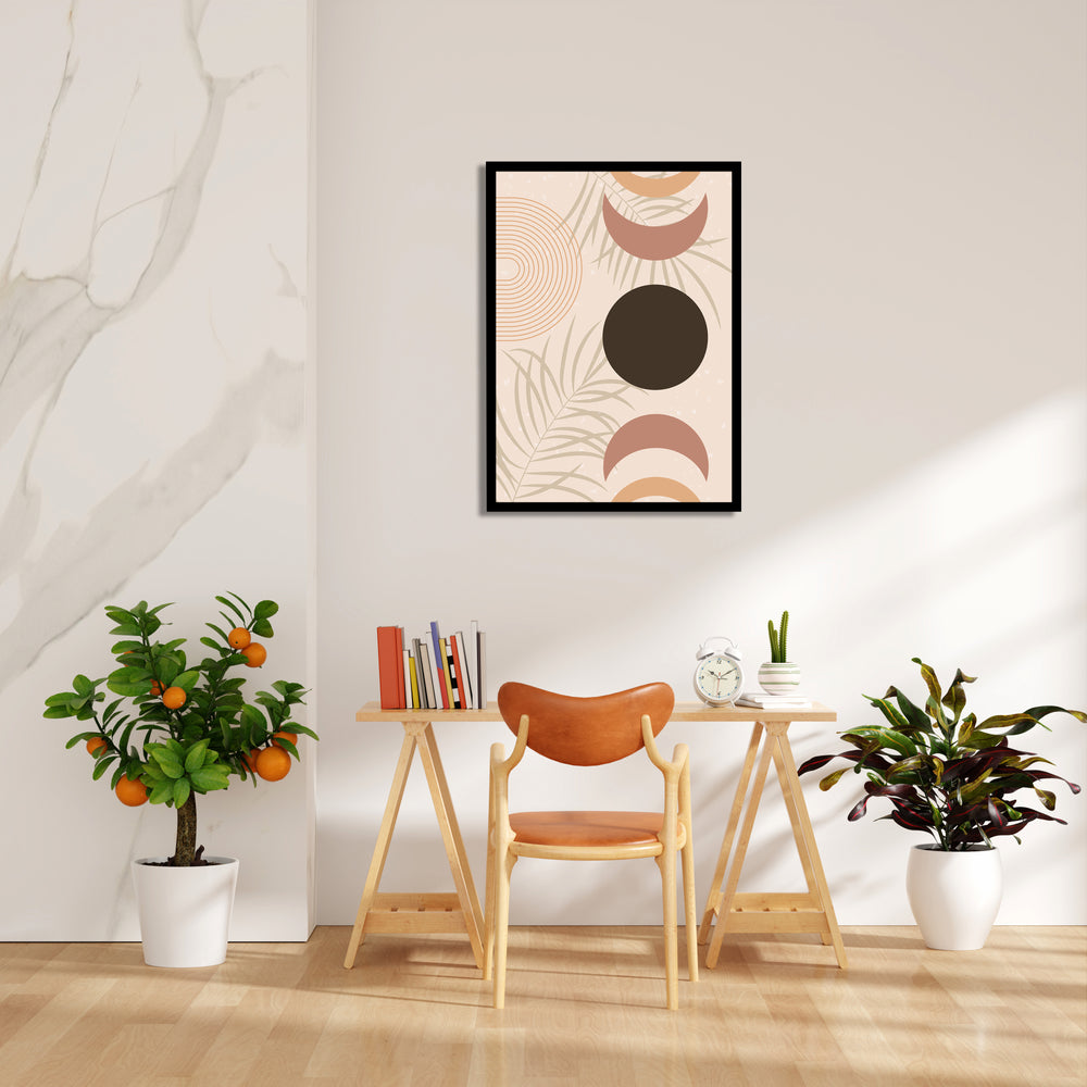 Boho Celestial Palm Abstract - Boho Modern Wall Art