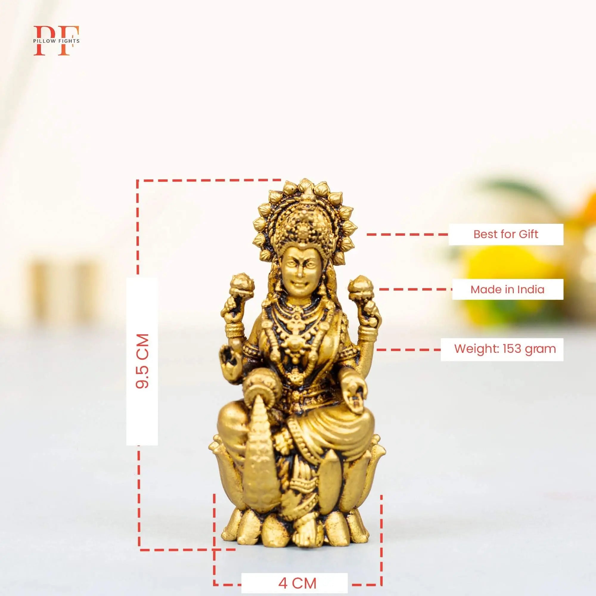 Elegant Brass Lakshmi on Lotus